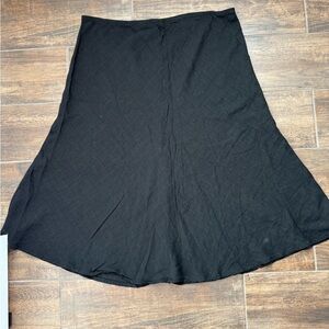 Eileen Fisher Black A-Line Maxi Skirt